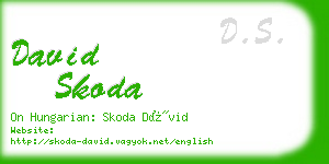 david skoda business card